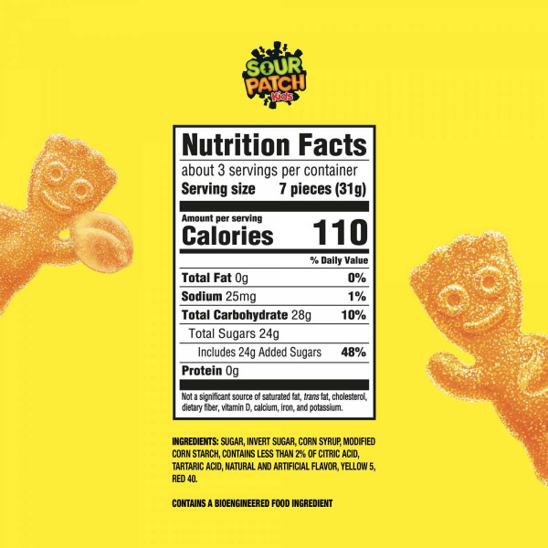 Sour Patch Kids Peach Soft and Chewy Candy,