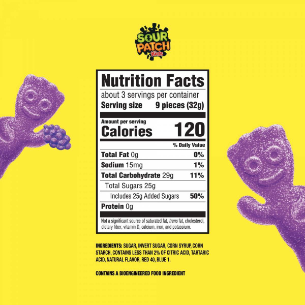 Sour Patch Kids Grape Soft and Chewy Candy